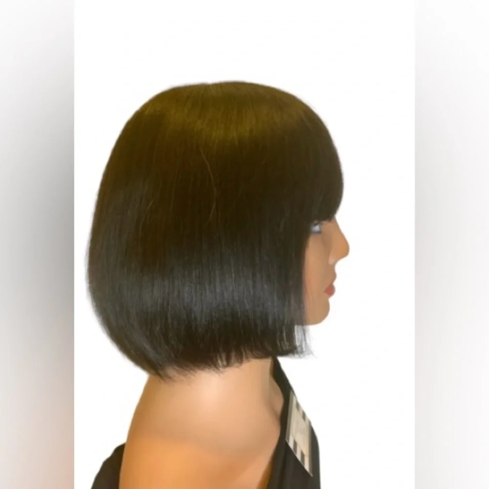 BC263 Brazilian Remy Short Straight Bob Wig 8”